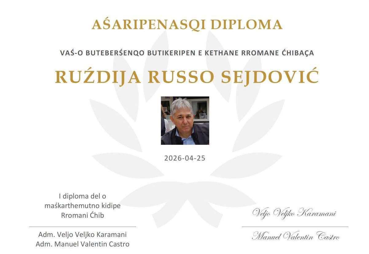 Auszeichnung für Ruždija Ruso Sejdović